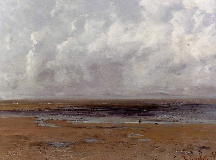 Gustave Courbet The Beach at Trouville at Low Tide